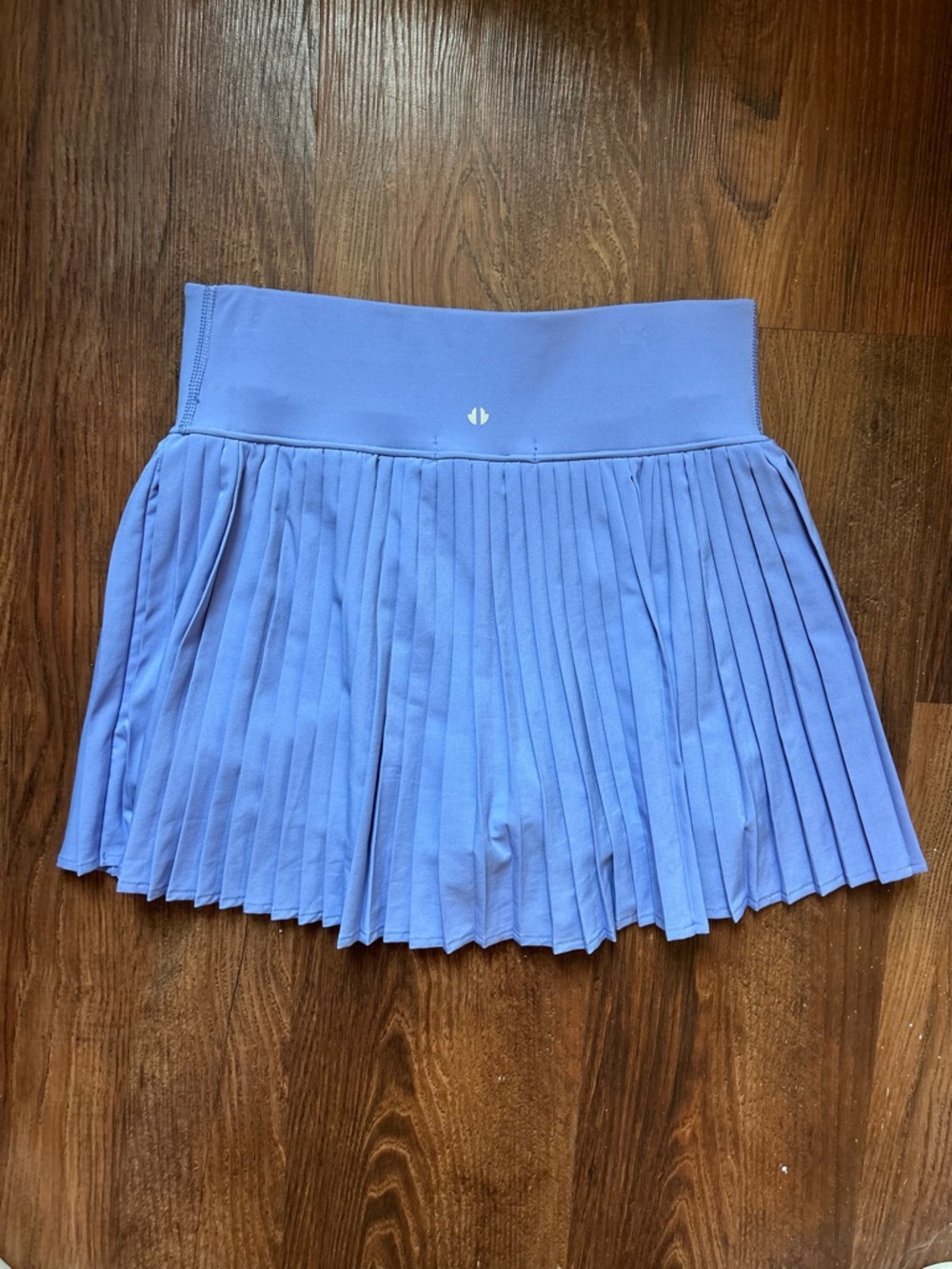 Pleated Athletic Mini Skirt in Periwinkle